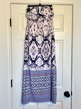 Soma tye-dyed Strapless Maxi Dress women’s size XS